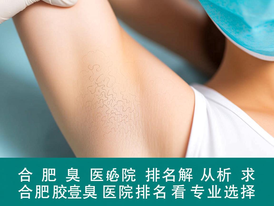 合肥腋臭医院排名解析，从合肥腋臭医院排名看专业选择