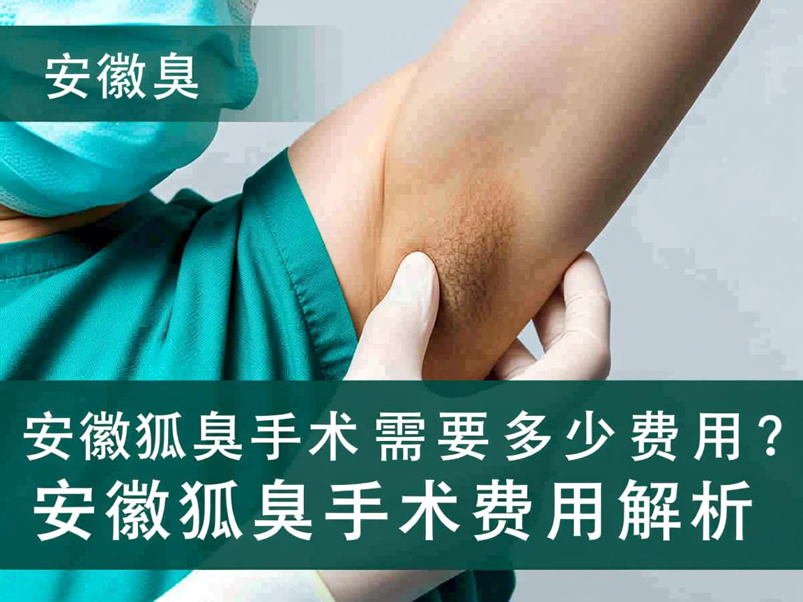 安徽狐臭手术需要多少费用？安徽狐臭手术费用解析