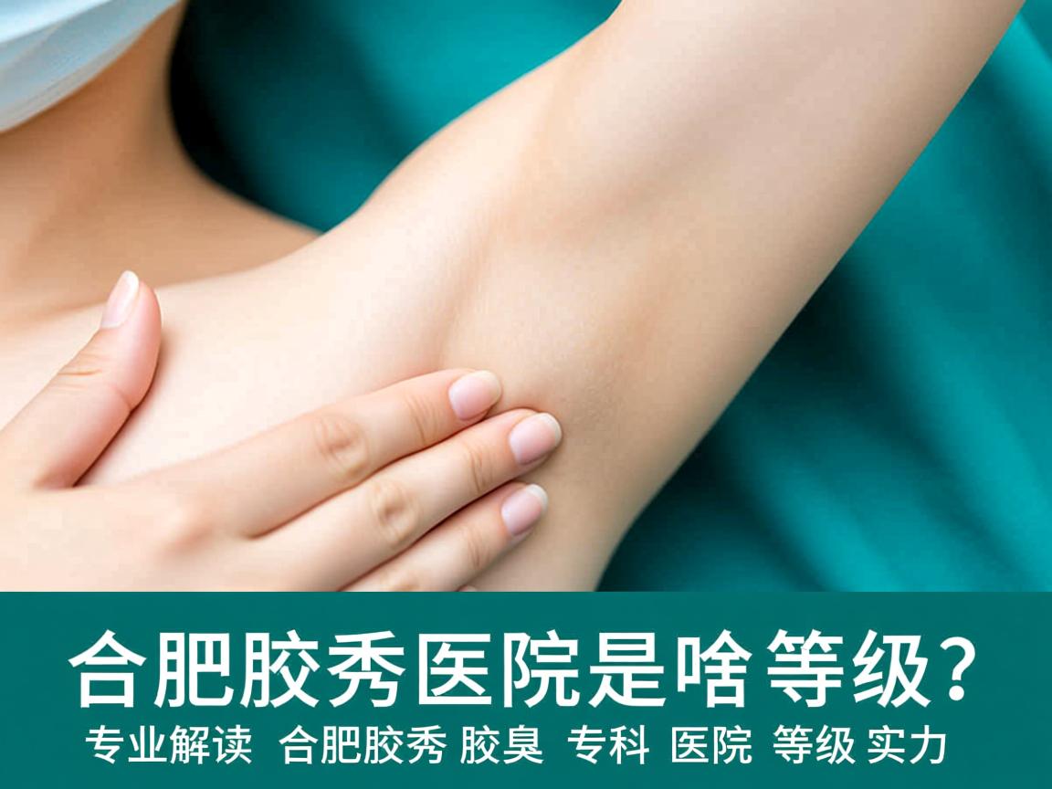 合肥腋秀医院是啥等级？专业解读合肥腋秀腋臭专科医院等级实力