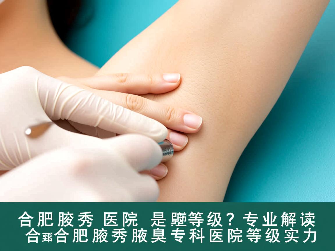 合肥腋秀医院是啥等级？专业解读合肥腋秀腋臭专科医院等级实力