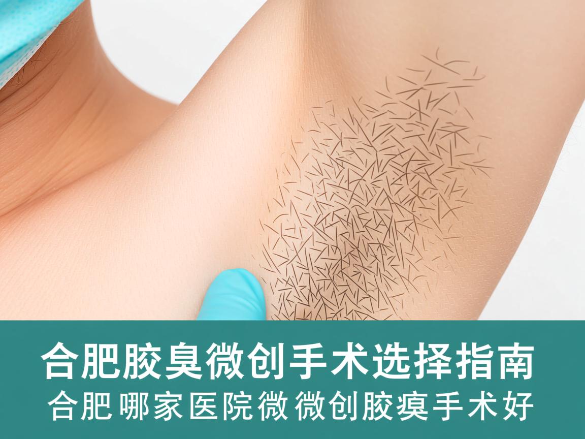 合肥腋臭微创手术选择指南，合肥哪家医院做微创腋臭手术好