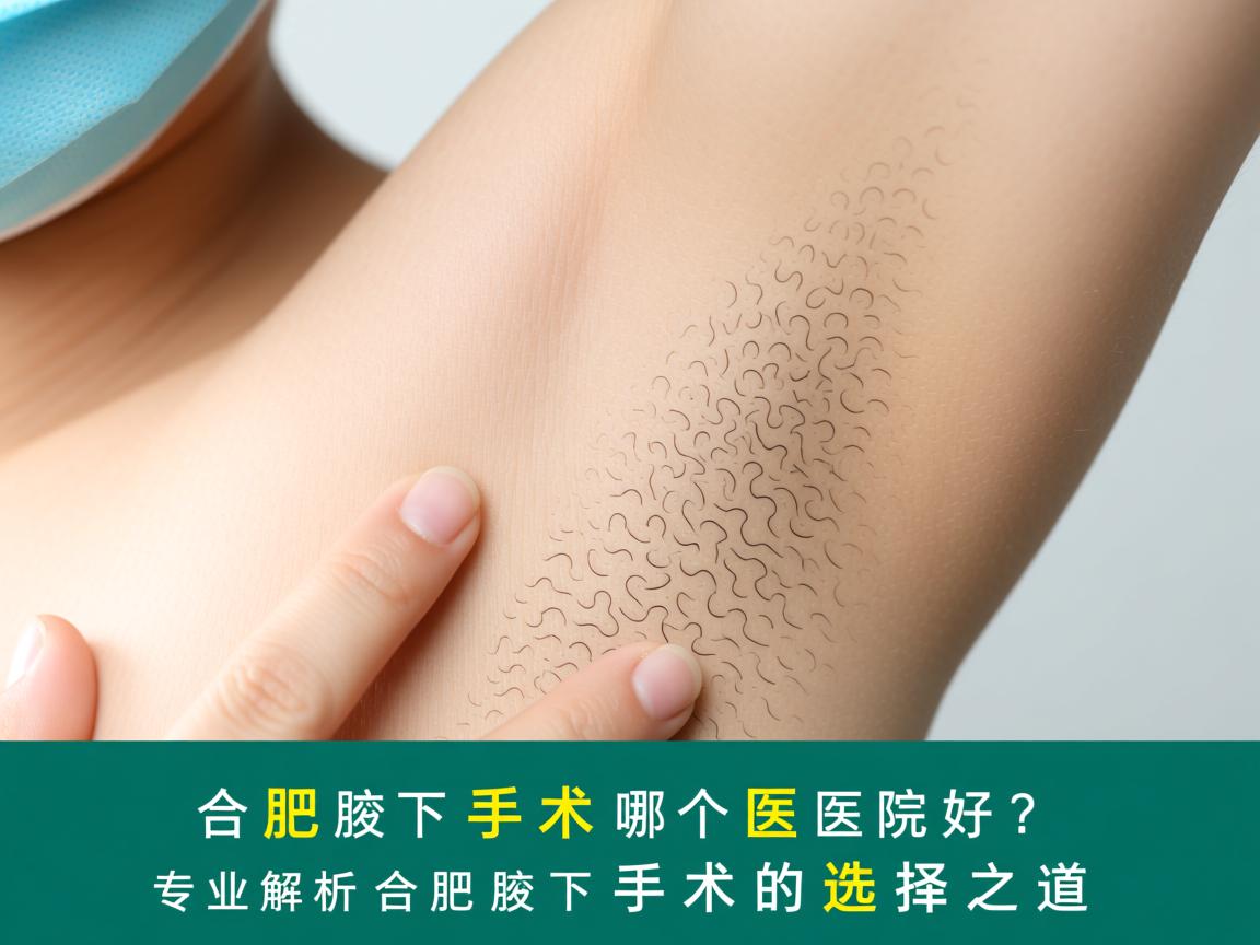 合肥腋下手术哪个医院好？专业解析合肥腋下手术的选择之道