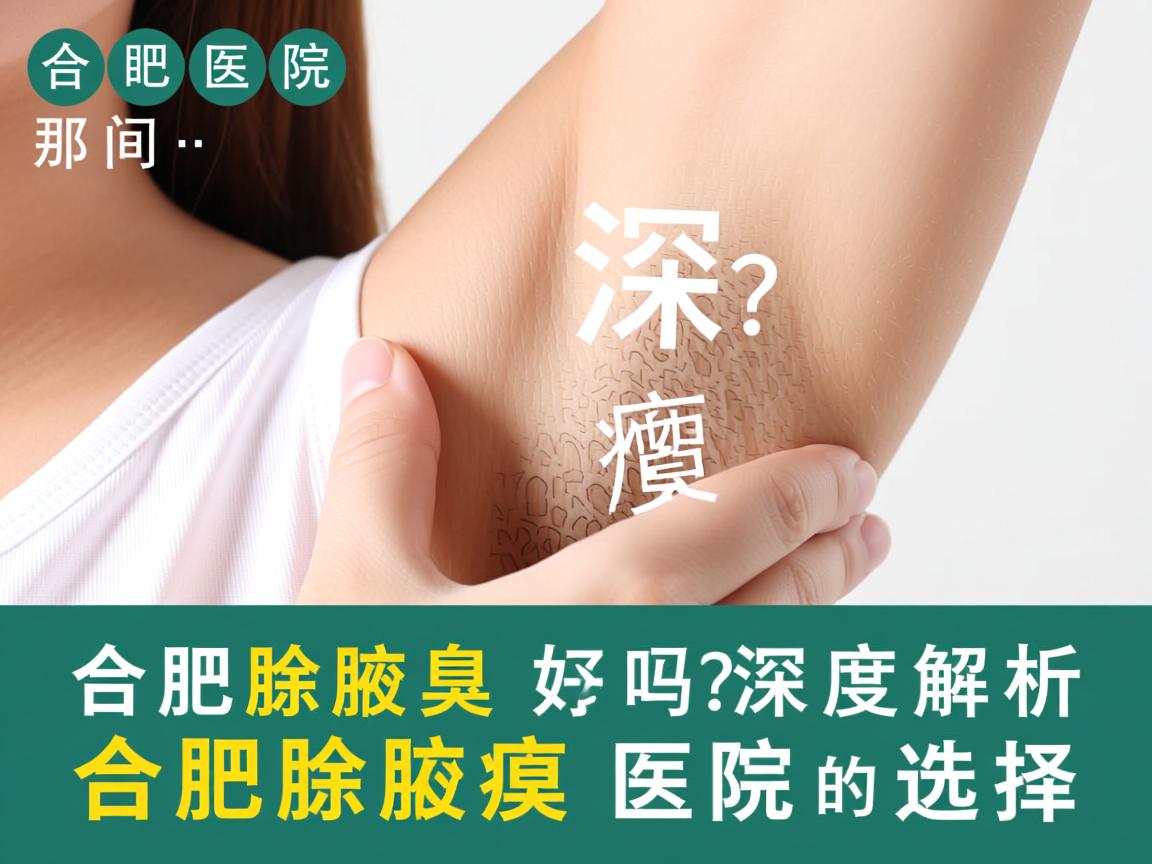 合肥除腋臭那间医院好吗？深度解析合肥除腋臭医院的选择