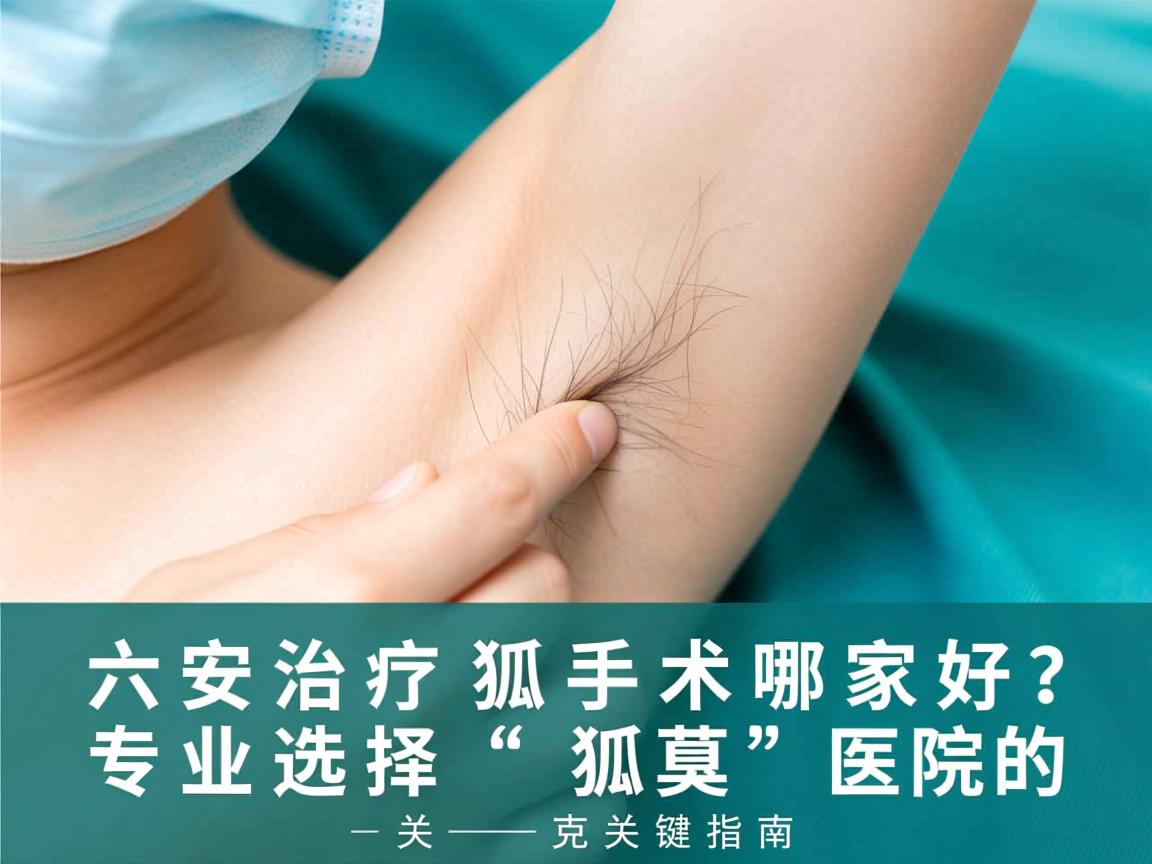 六安治疗狐臭手术哪家好？专业选择狐臭医院的关键指南