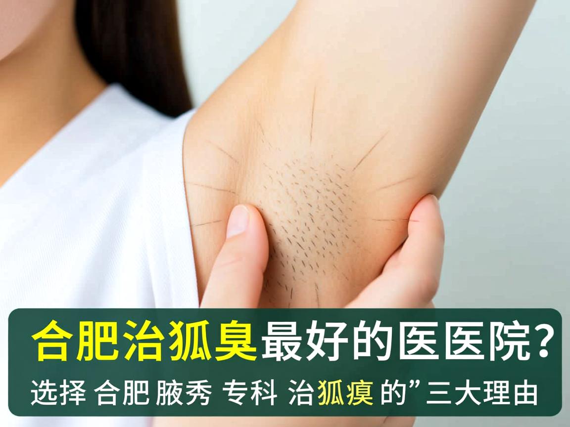 合肥治狐臭最好的医院？选择合肥腋秀专科治狐臭的三大理由