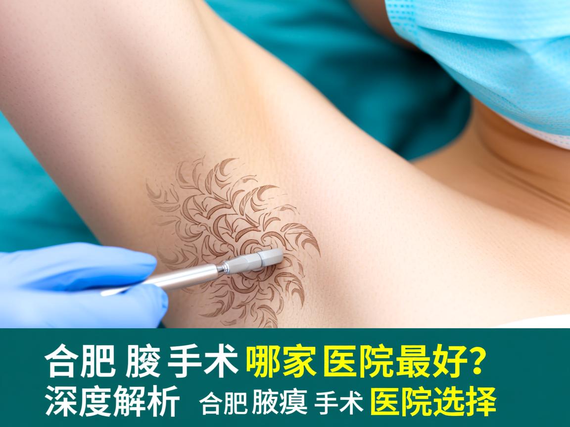 合肥腋臭手术哪家医院最好？深度解析合肥腋臭手术医院选择