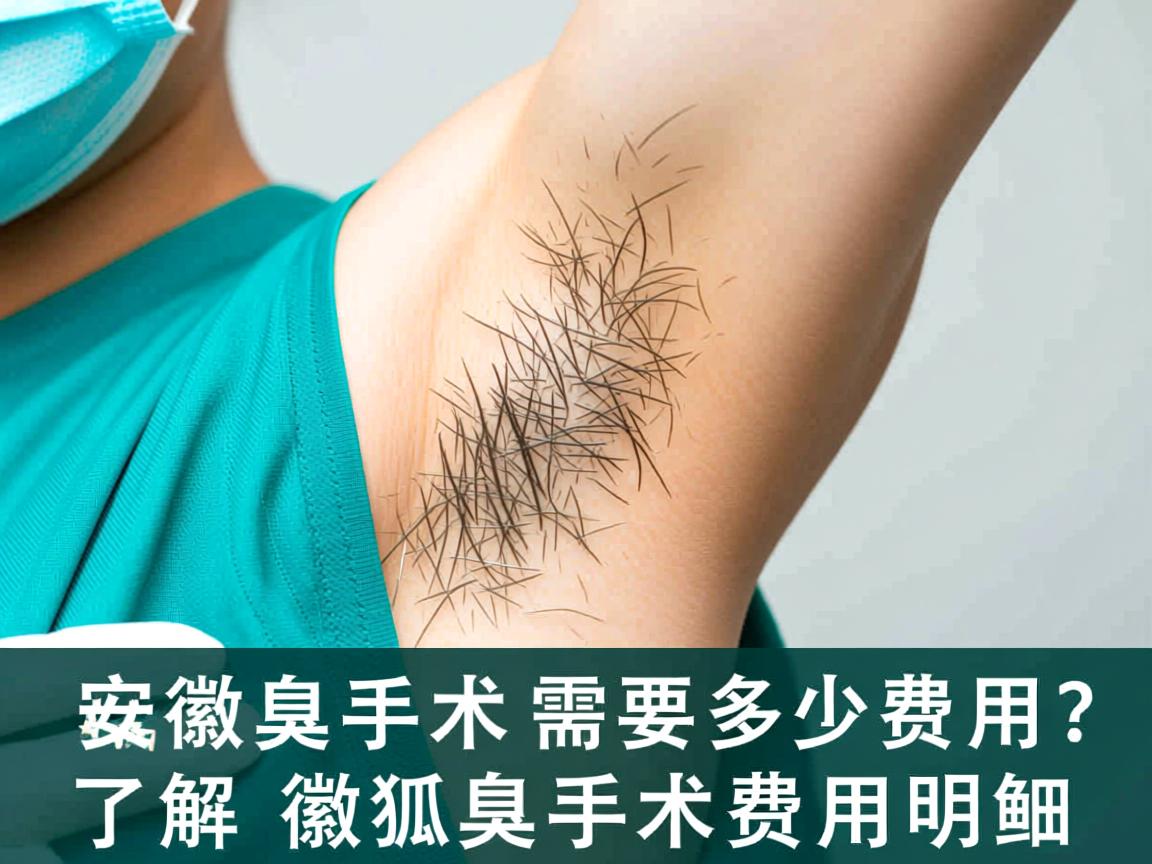 安徽狐臭手术需要多少费用？了解安徽狐臭手术费用明细