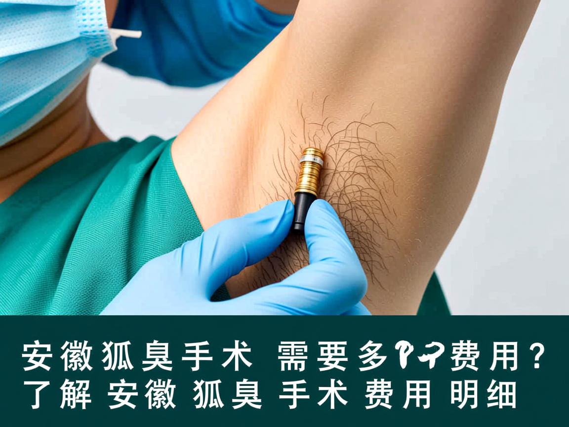 安徽狐臭手术需要多少费用？了解安徽狐臭手术费用明细