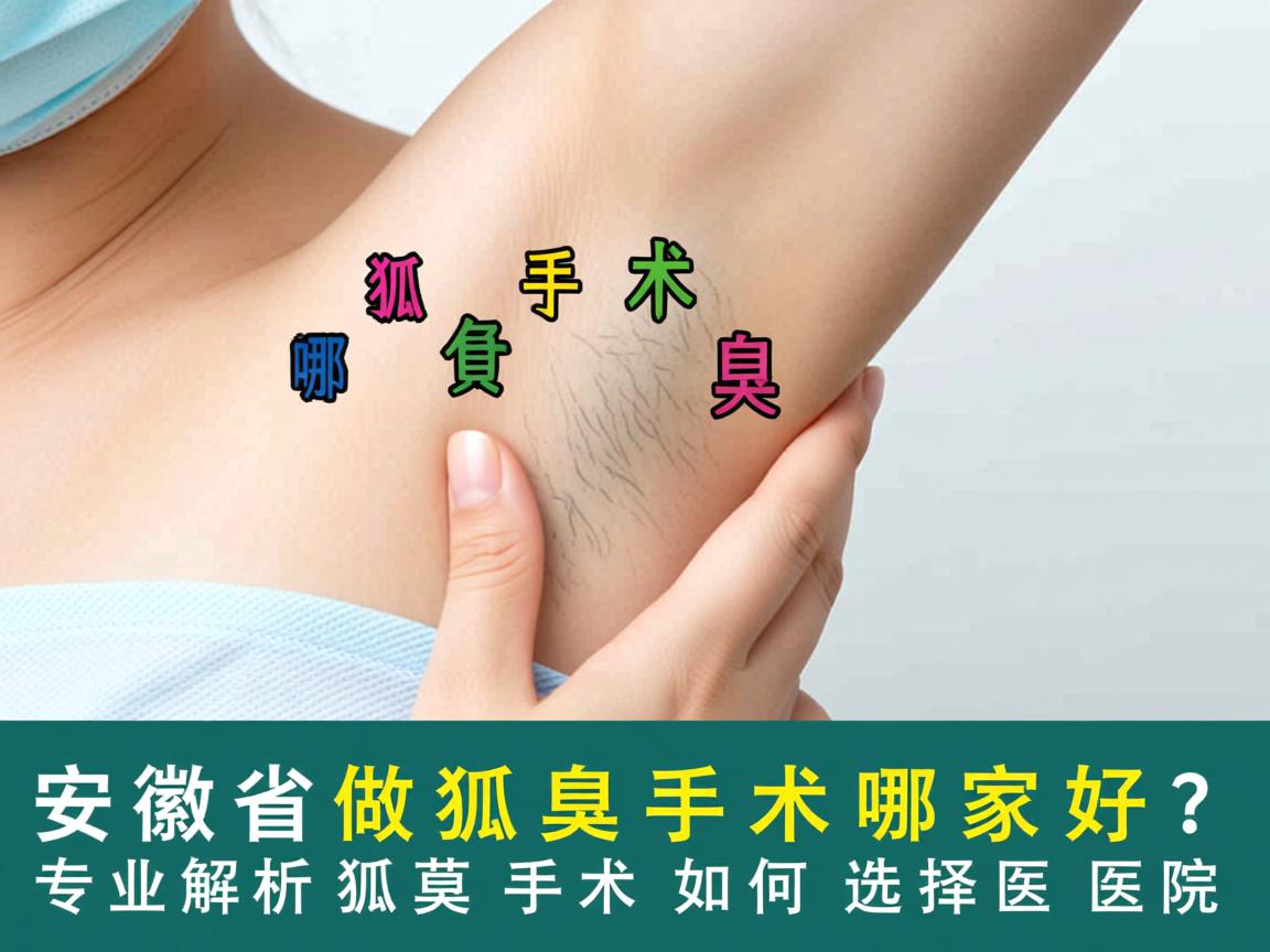 安徽省做狐臭手术哪家好？专业解析狐臭手术如何选择好医院