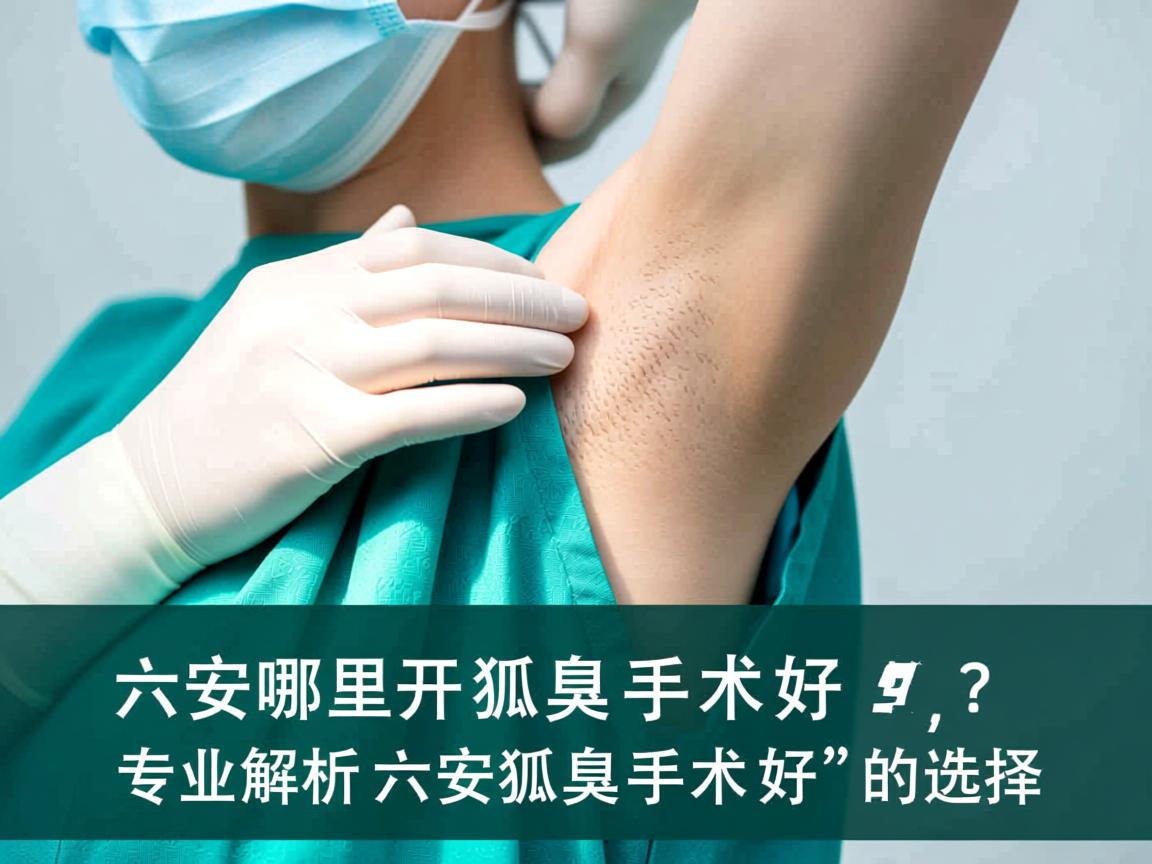 六安哪里开狐臭手术好？专业解析六安狐臭手术好的选择