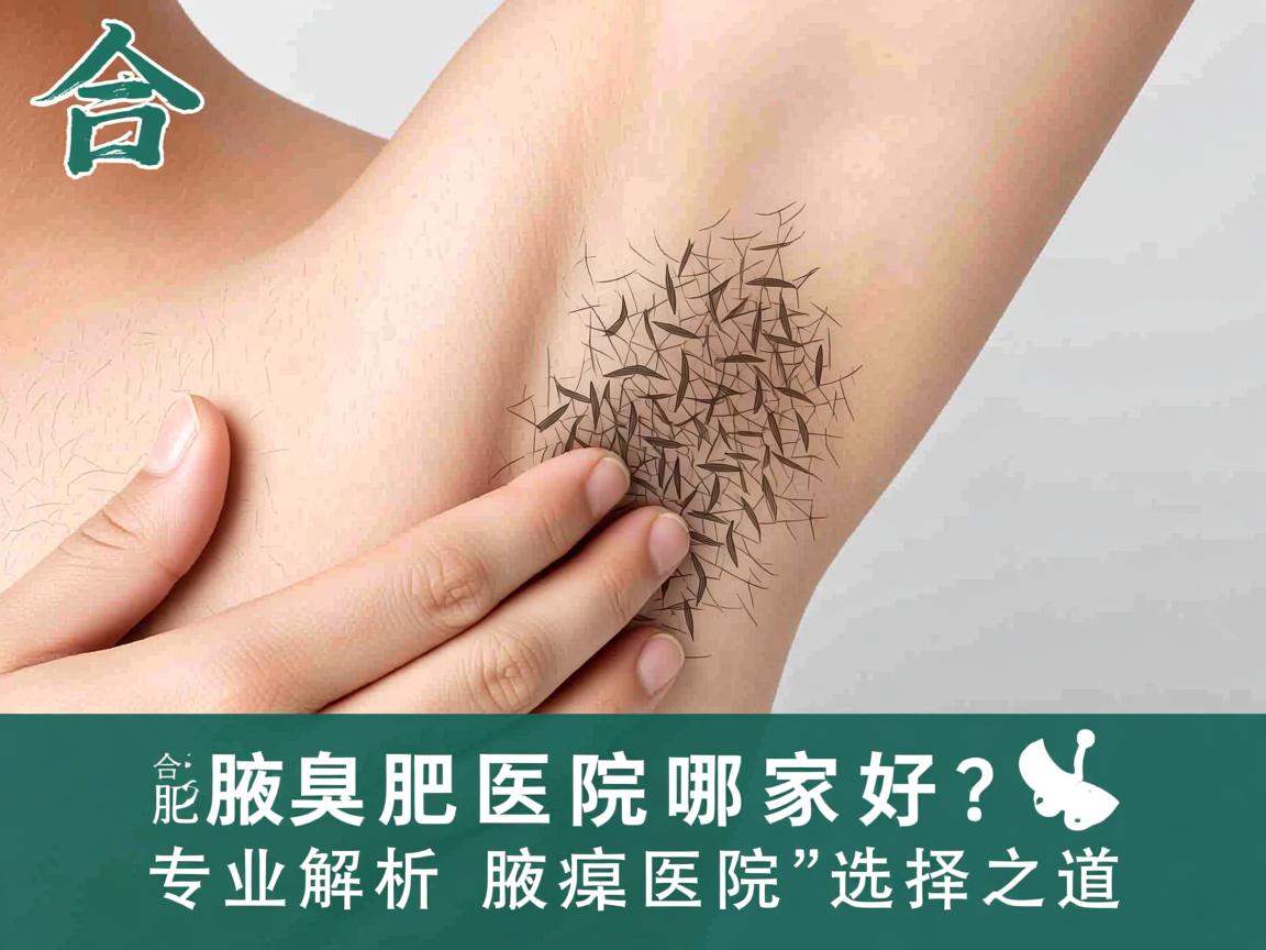 合肥腋臭医院哪家好？专业解析合肥腋臭医院的选择之道