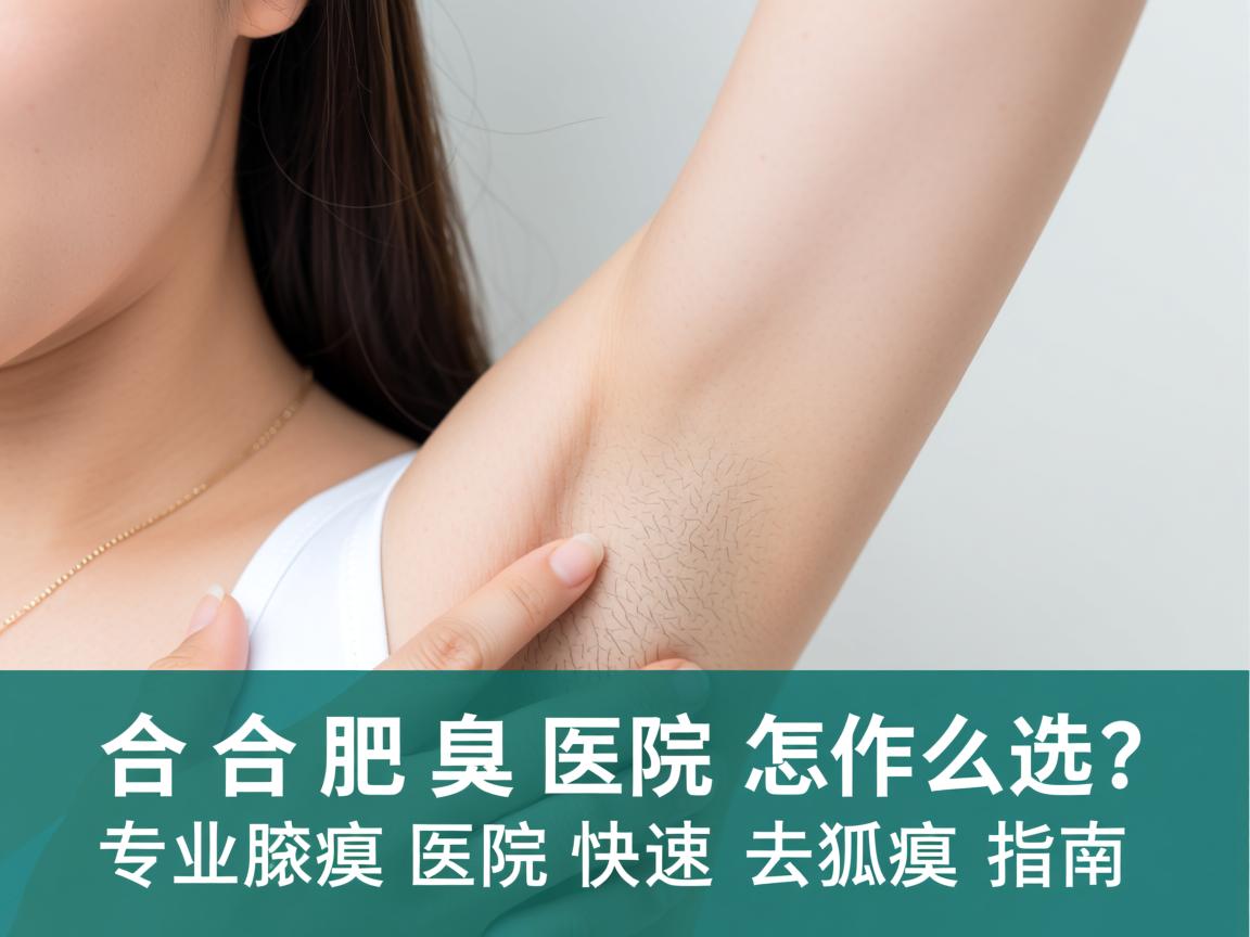 合肥腋臭医院怎么选？专业腋臭医院快速去狐臭指南