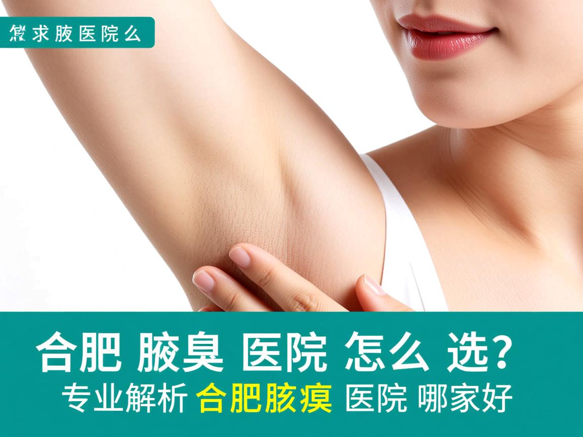 合肥腋臭医院怎么选？专业解析合肥腋臭医院哪家好