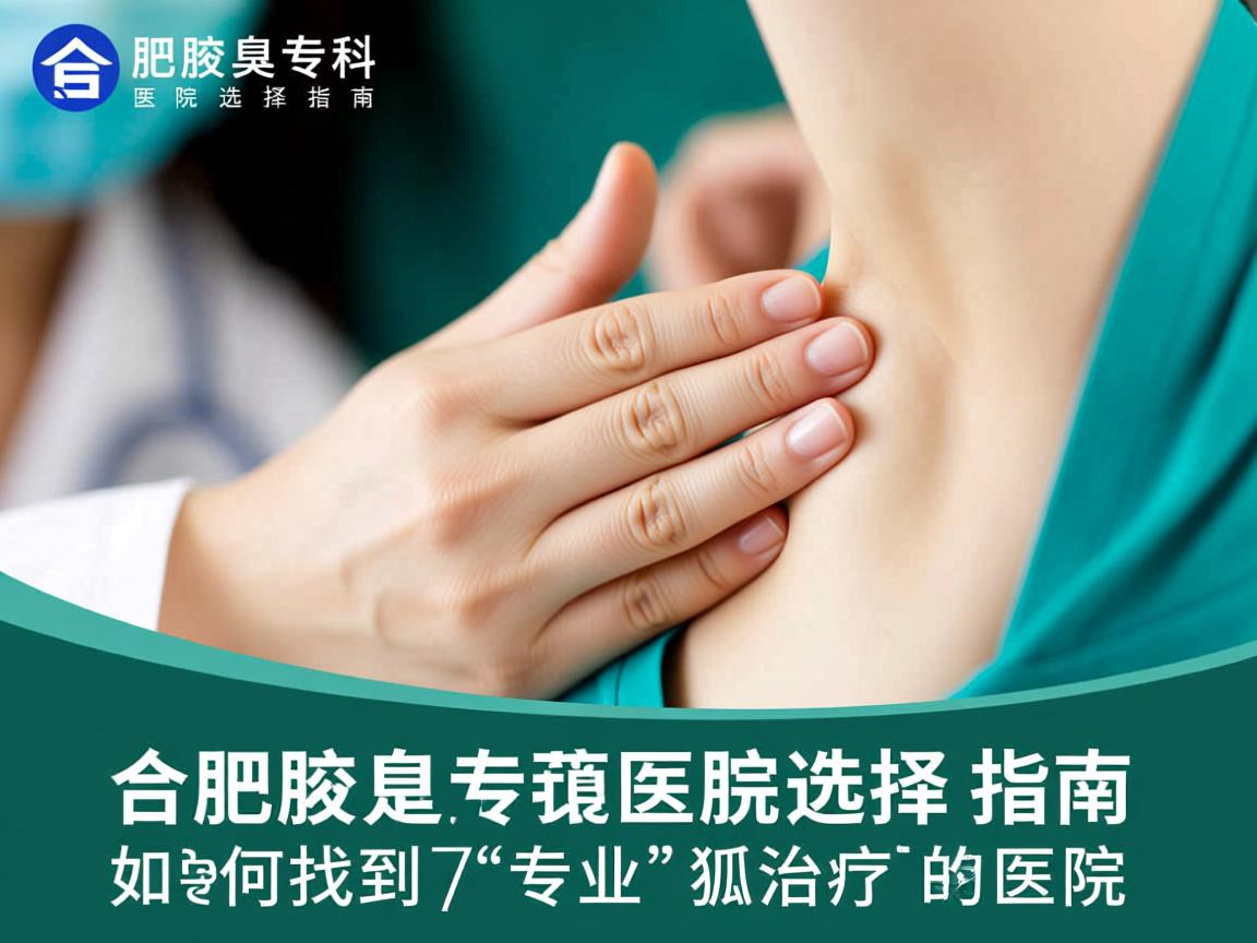 合肥腋臭专科医院选择指南，如何找到专业治疗狐臭的医院