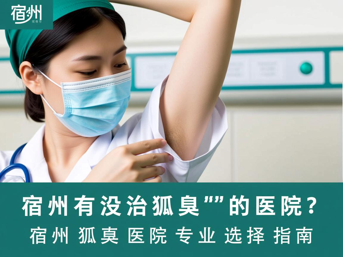 宿州有没有治狐臭的医院？宿州狐臭医院专业选择指南
