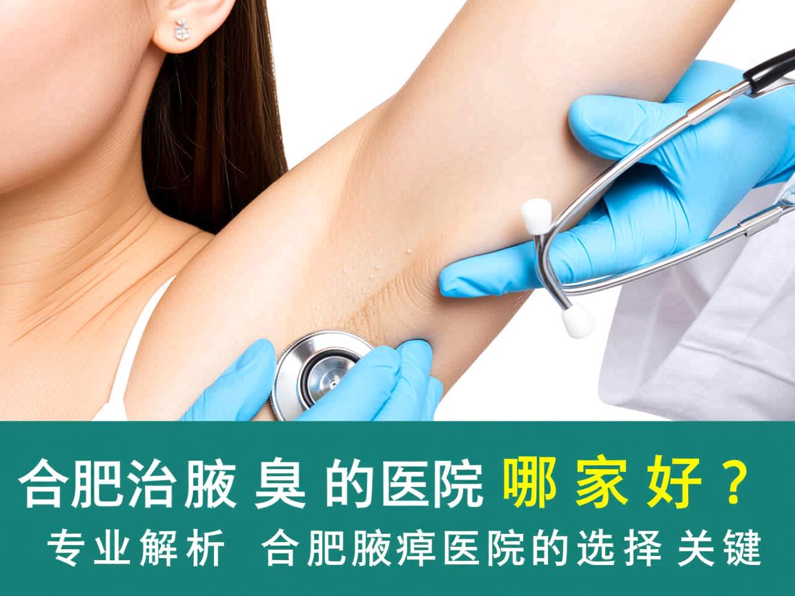 合肥治腋臭的医院哪家好？专业解析合肥腋臭医院的选择关键