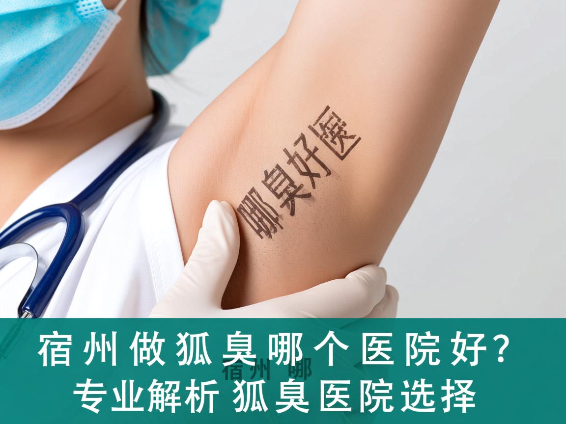 宿州做狐臭哪个医院好？专业解析宿州狐臭医院选择