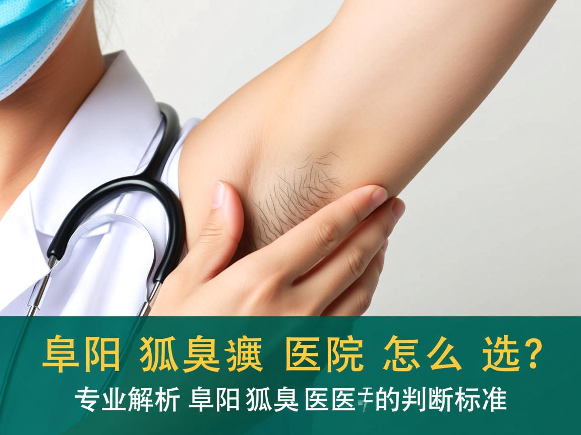 阜阳狐臭医院怎么选？专业解析阜阳狐臭医院的判断标准