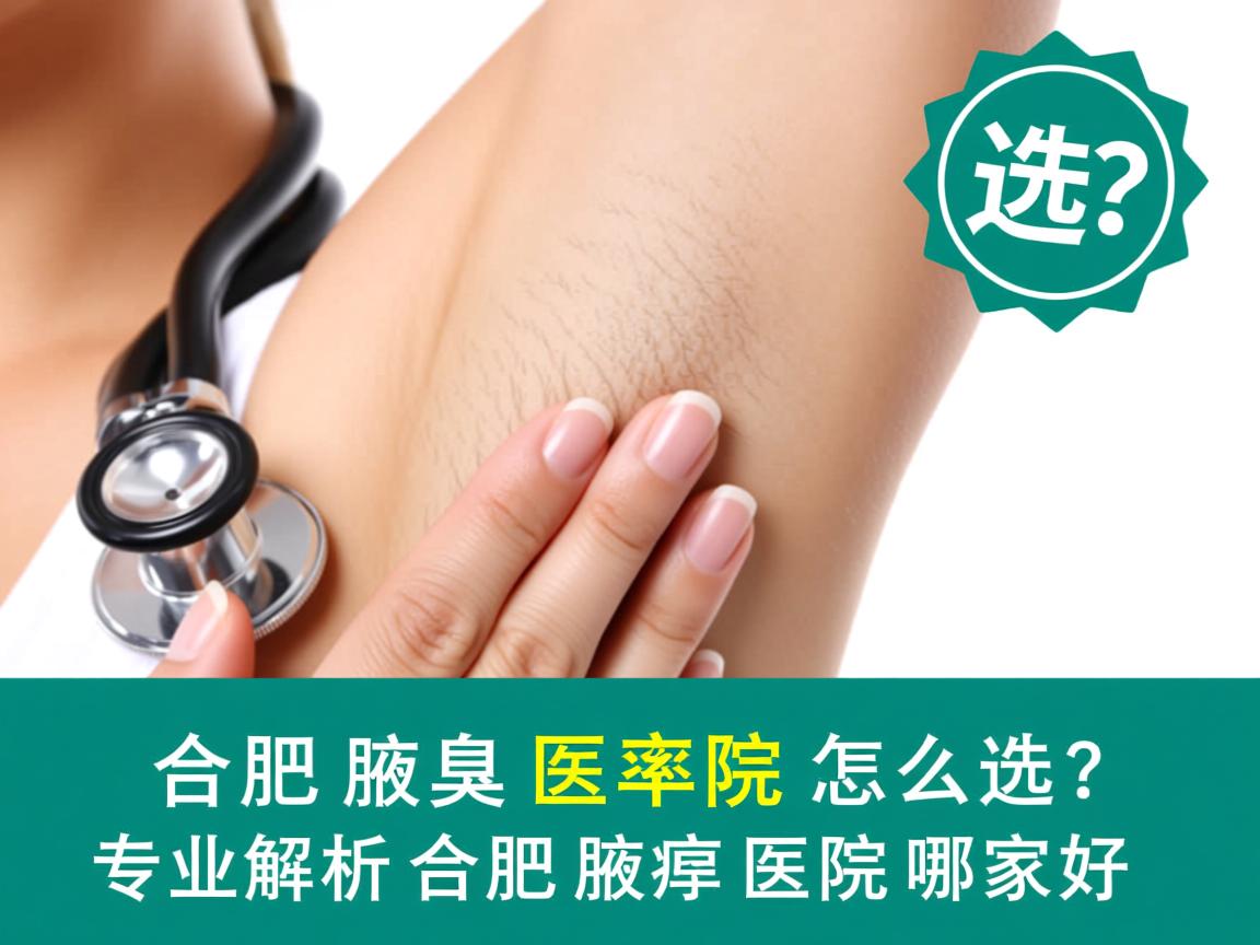 合肥腋臭医院怎么选？专业解析合肥腋臭医院哪家好