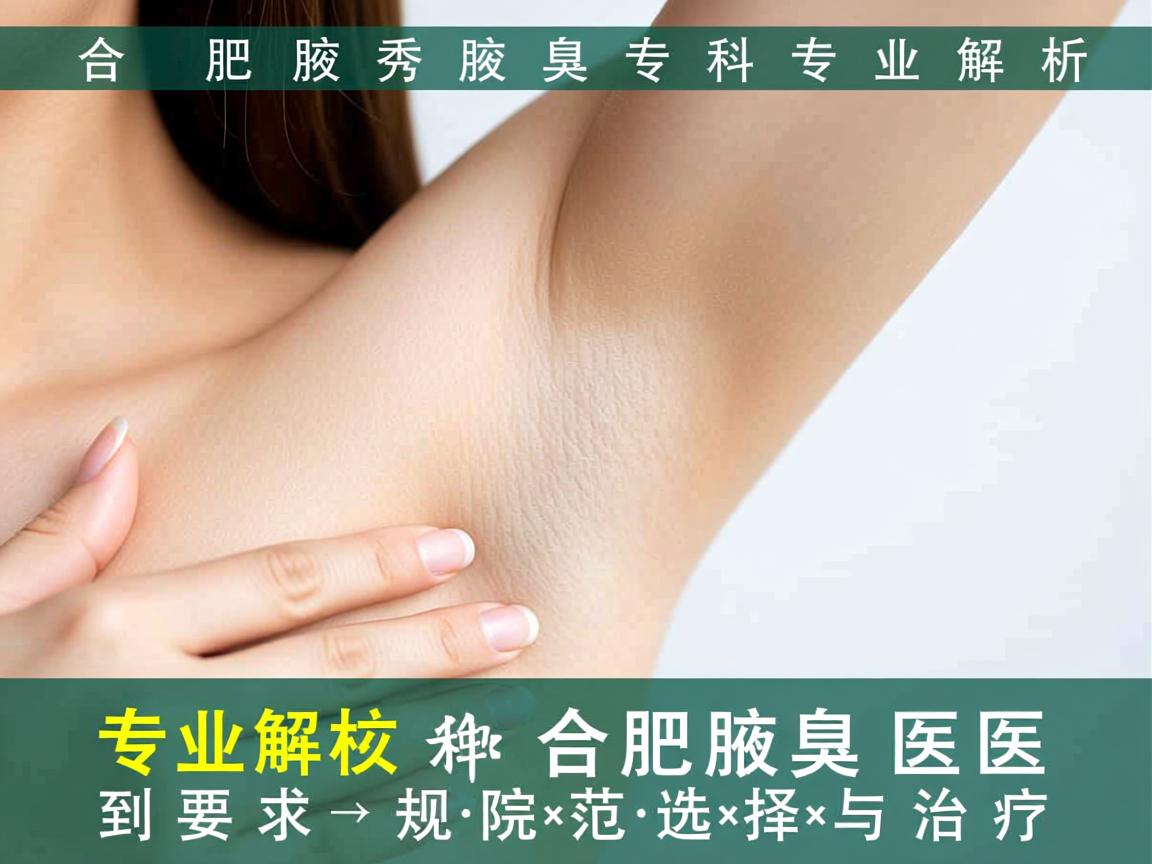 合肥腋秀腋臭专科，专业解析合肥腋臭医院的规范选择与治疗