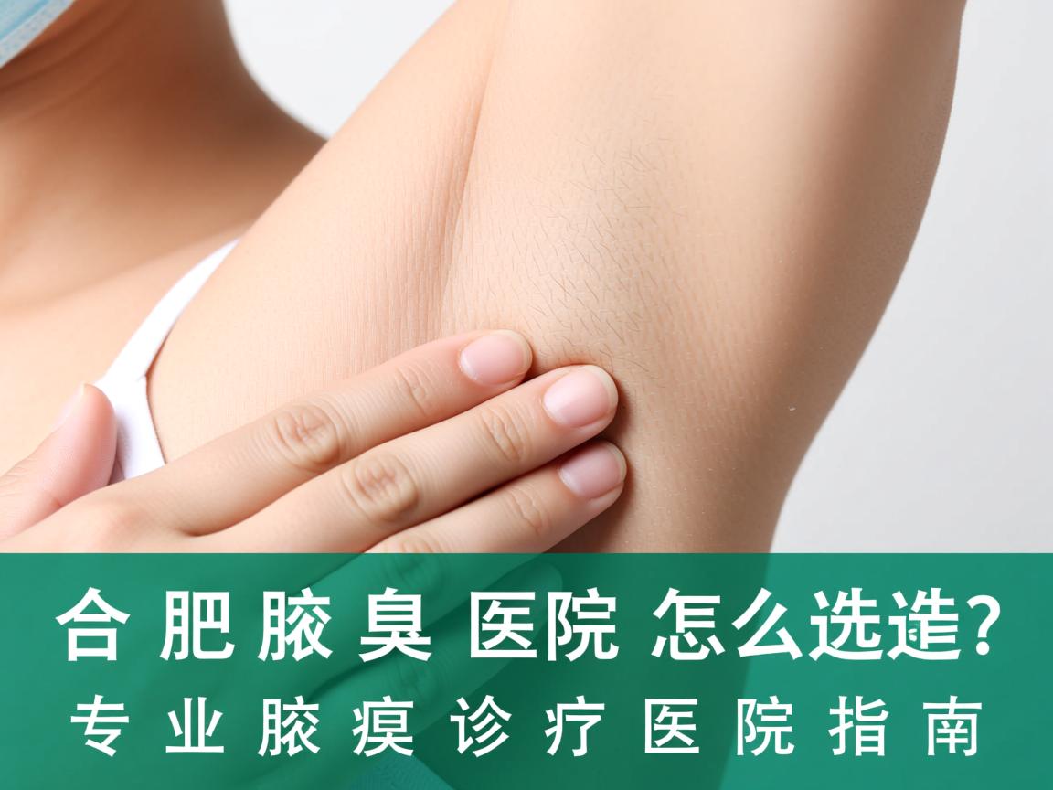 合肥腋臭医院怎么选？专业腋臭诊疗医院指南
