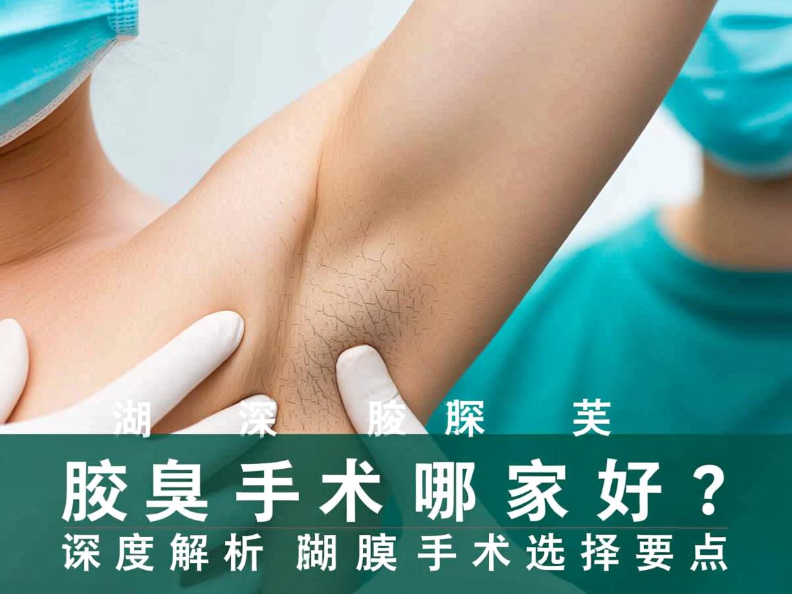 芜湖腋臭手术哪家好？深度解析芜湖腋臭手术选择要点