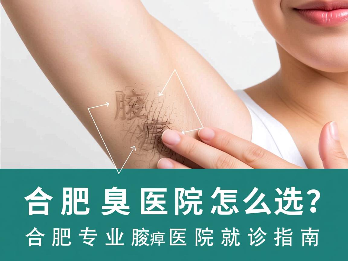 合肥腋臭医院怎么选？合肥专业腋臭医院就诊指南