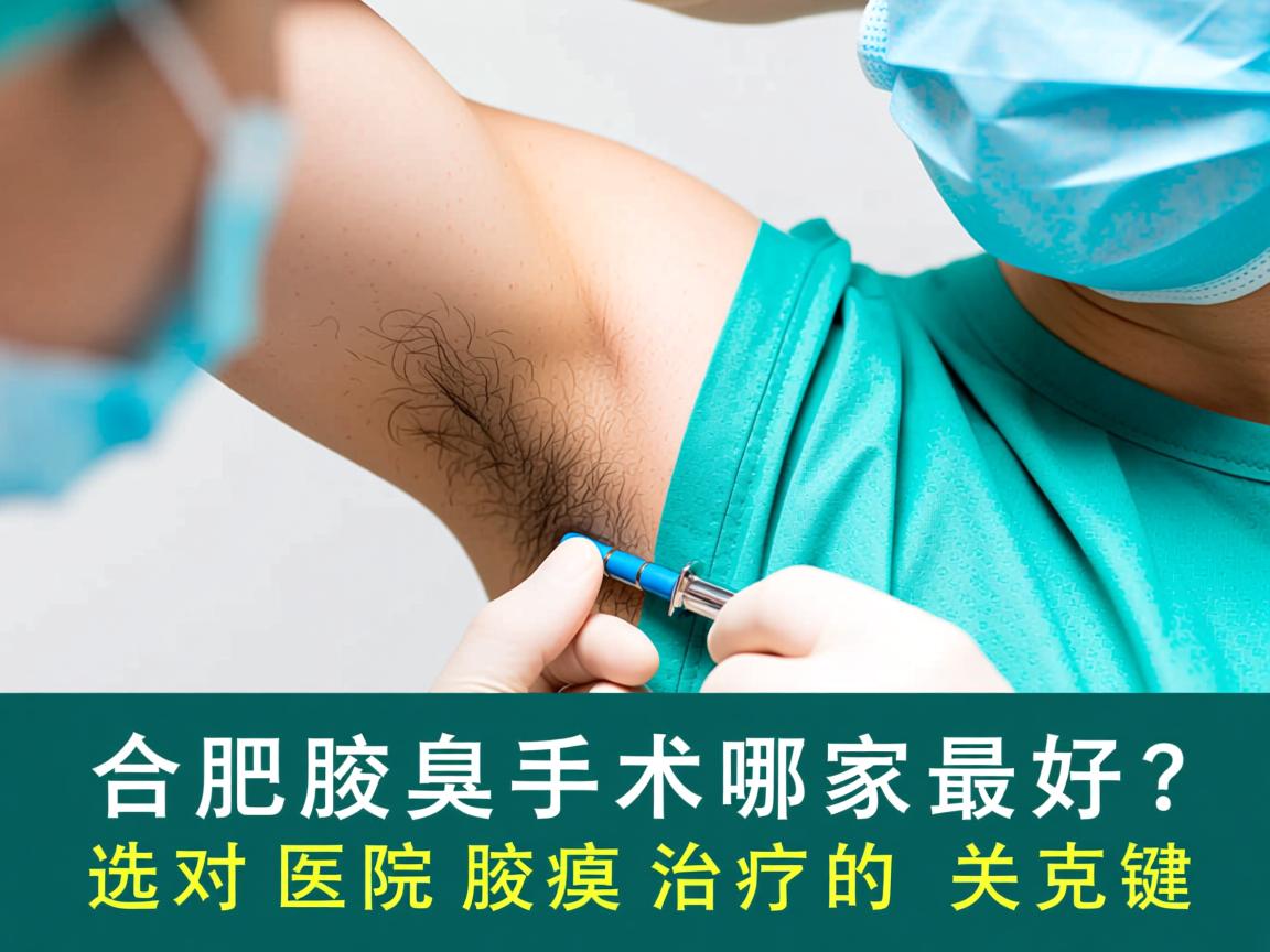 合肥腋臭手术哪家最好？选对医院是腋臭治疗的关键