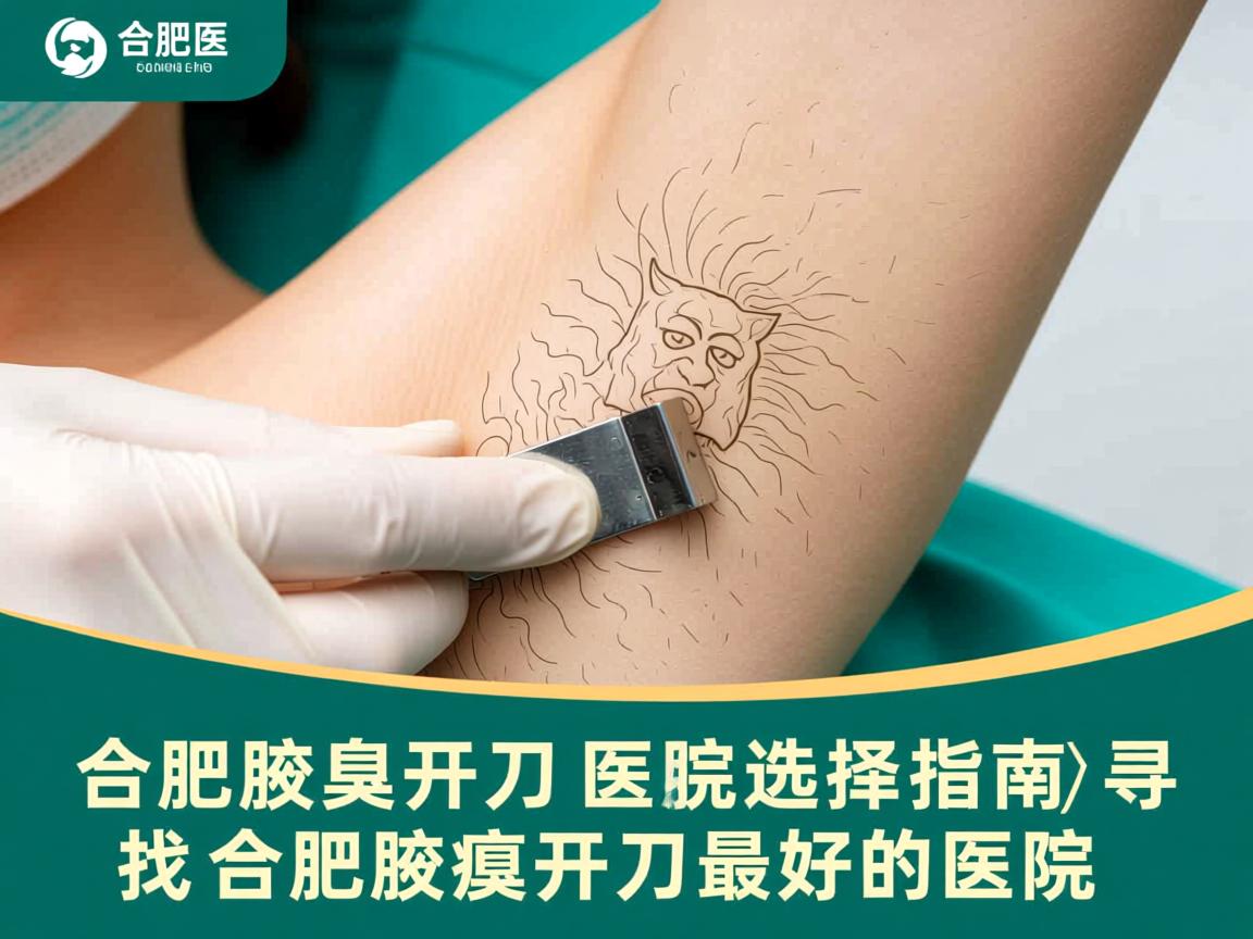 合肥腋臭开刀医院选择指南，寻找合肥腋臭开刀最好的医院