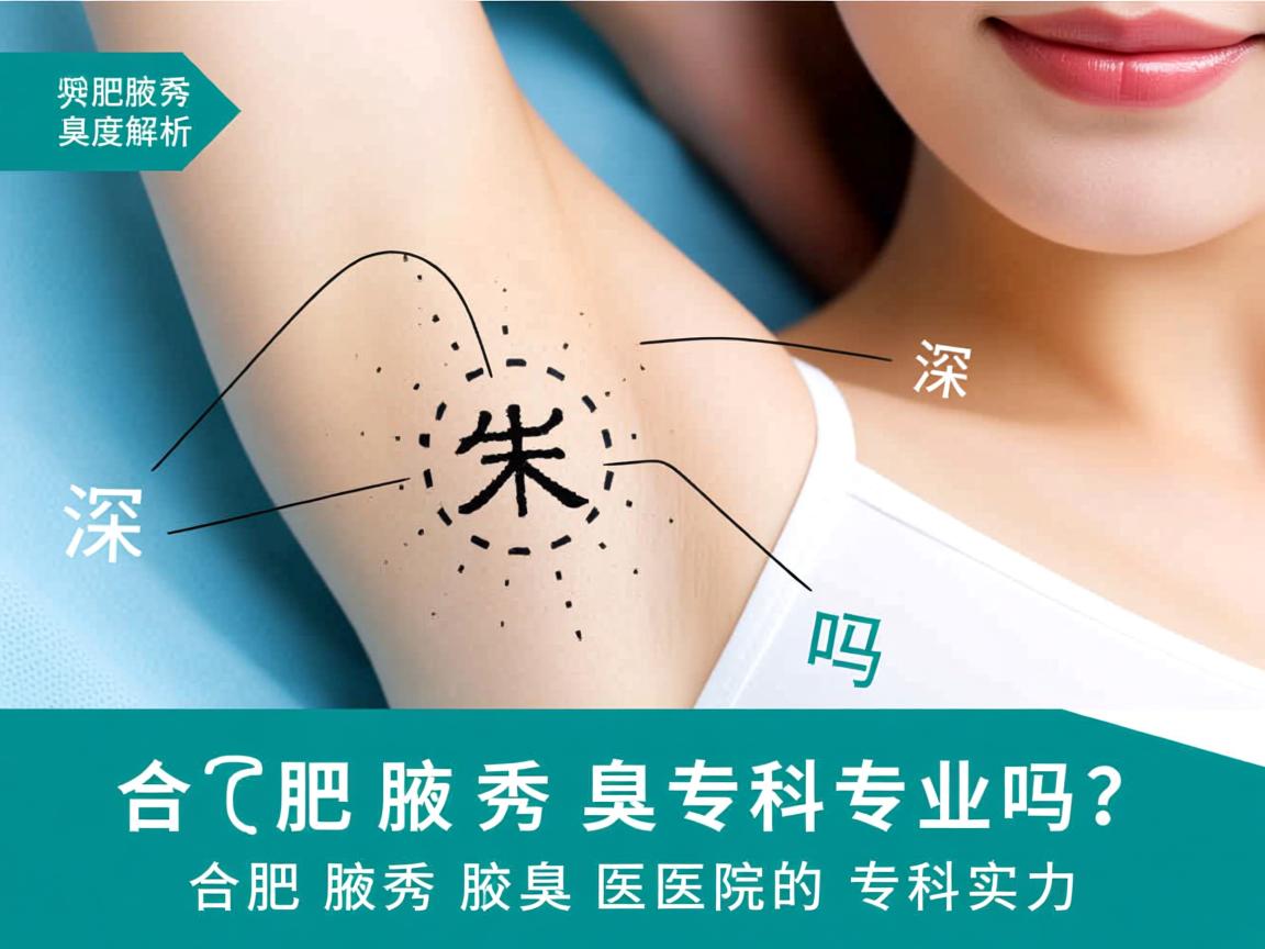 合肥腋秀腋臭专科专业吗？深度解析合肥腋秀腋臭医院的专科实力