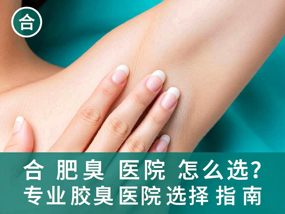 合肥腋臭医院怎么选？专业腋臭医院选择指南