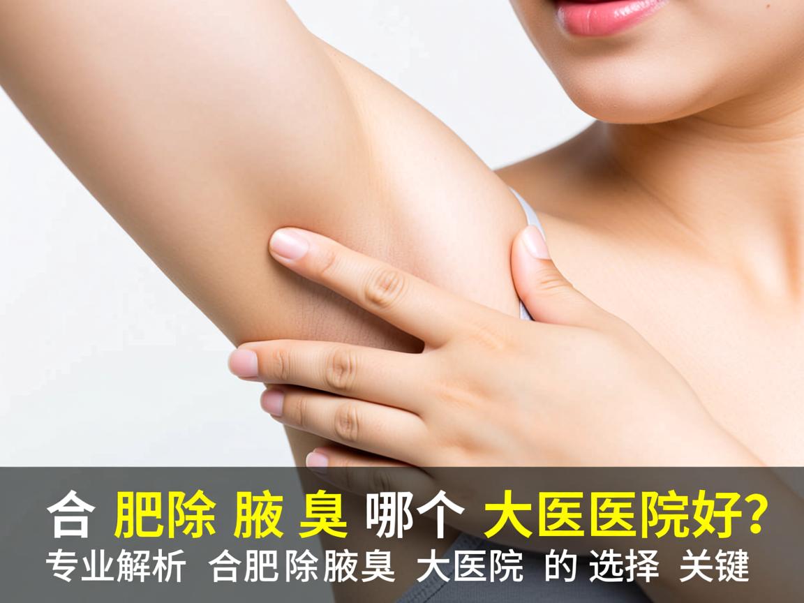 合肥除腋臭哪个大医院好？专业解析合肥除腋臭大医院的选择关键