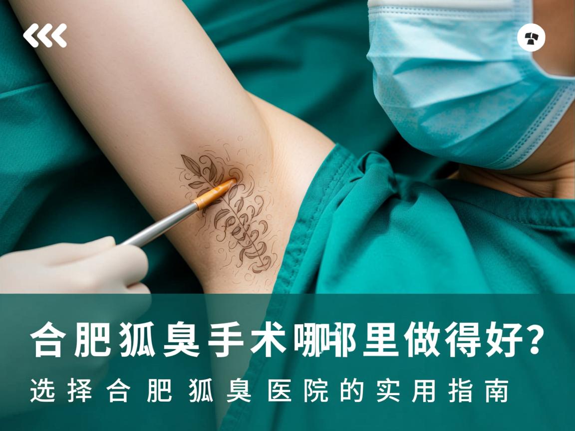 合肥狐臭手术哪里做得好？选择合肥狐臭医院的实用指南