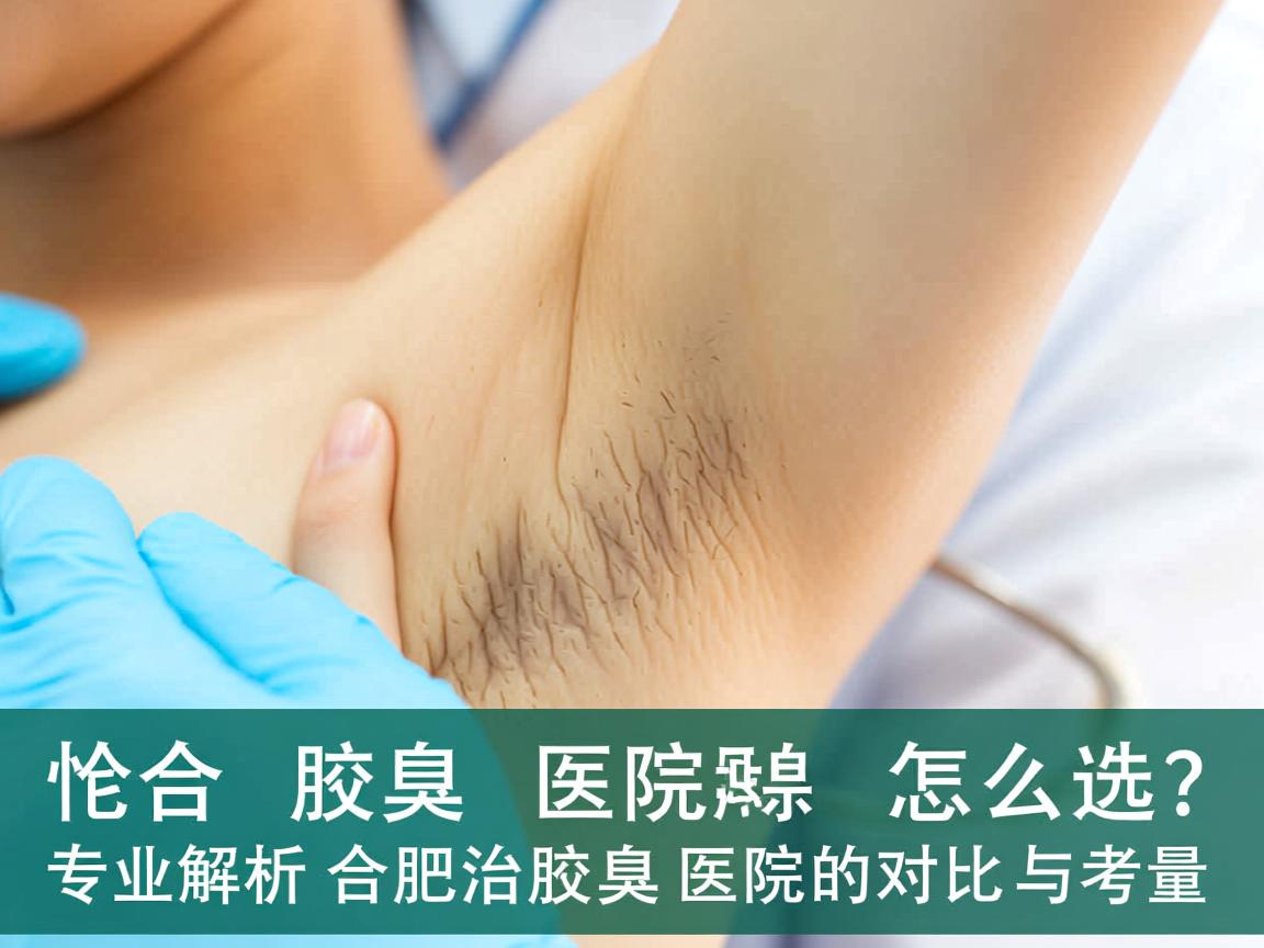 合肥腋臭医院怎么选？专业解析合肥治腋臭医院的对比与考量