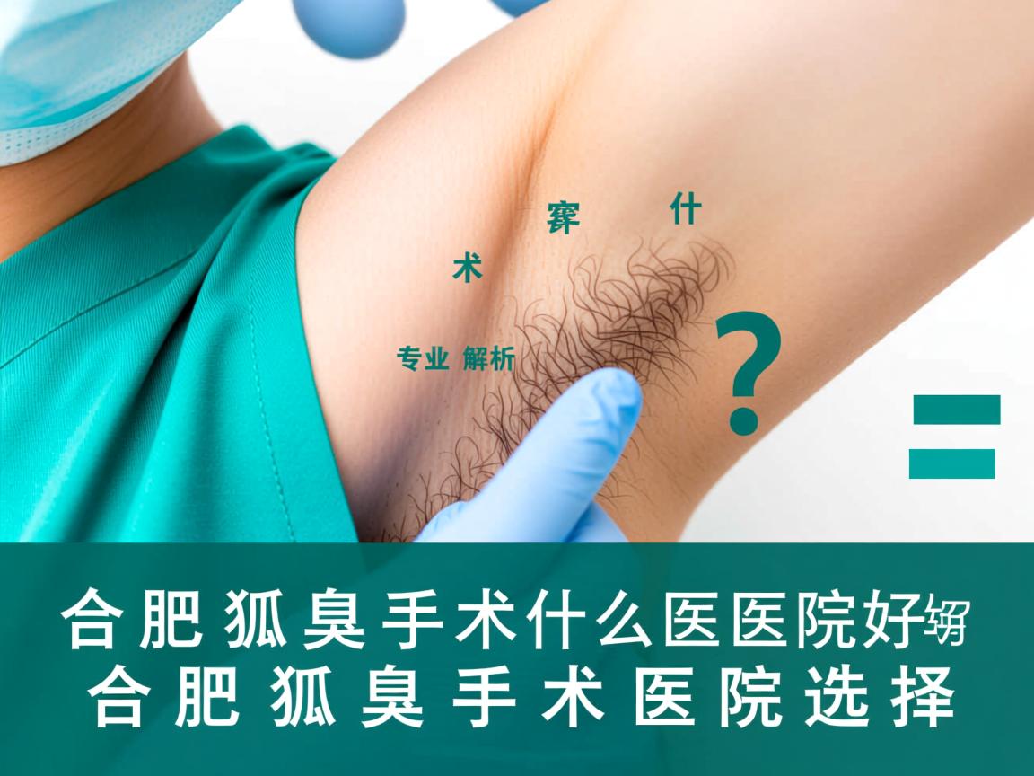 合肥狐臭手术什么医院好？专业解析合肥狐臭手术医院选择