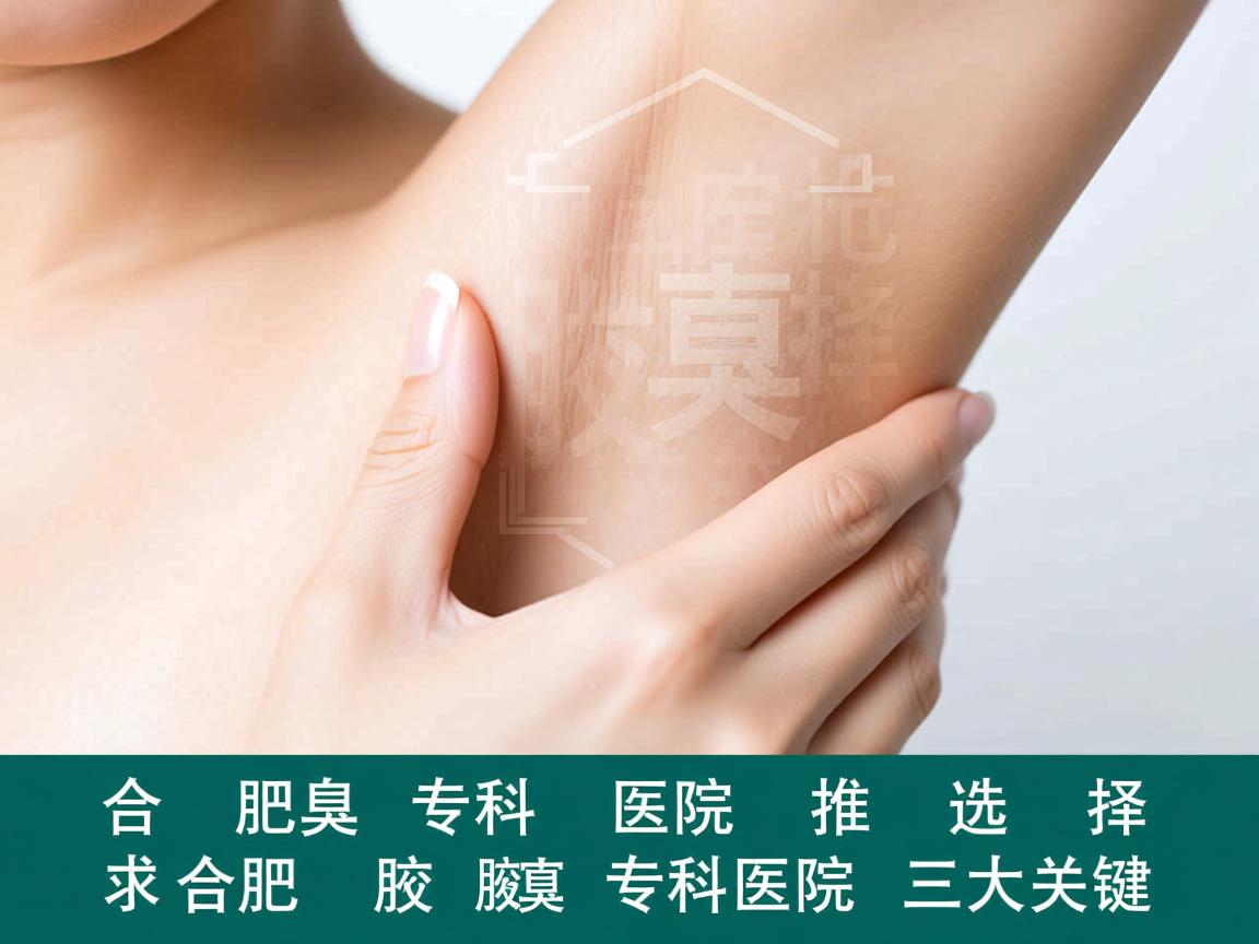 合肥腋臭专科医院推荐，选择合肥腋臭专科医院的三大关键
