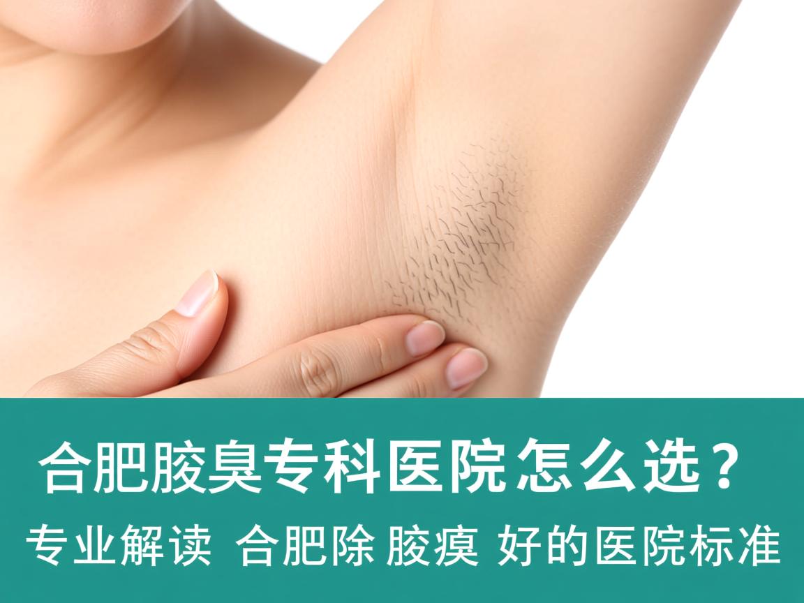 合肥腋臭专科医院怎么选？专业解读合肥除腋臭好的医院标准