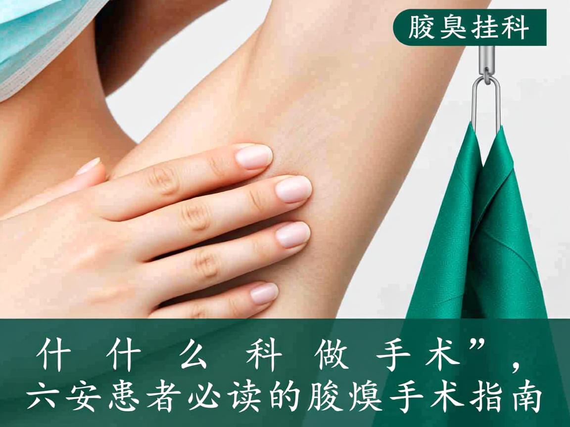 腋臭挂什么科做手术，六安患者必读的腋臭手术指南