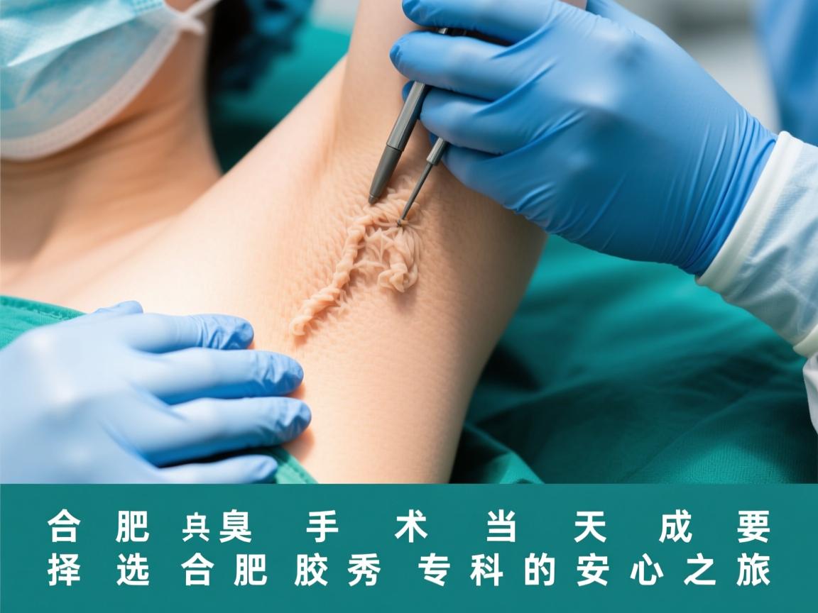 合肥腋臭手术当天完成，选择合肥腋秀专科的安心之旅