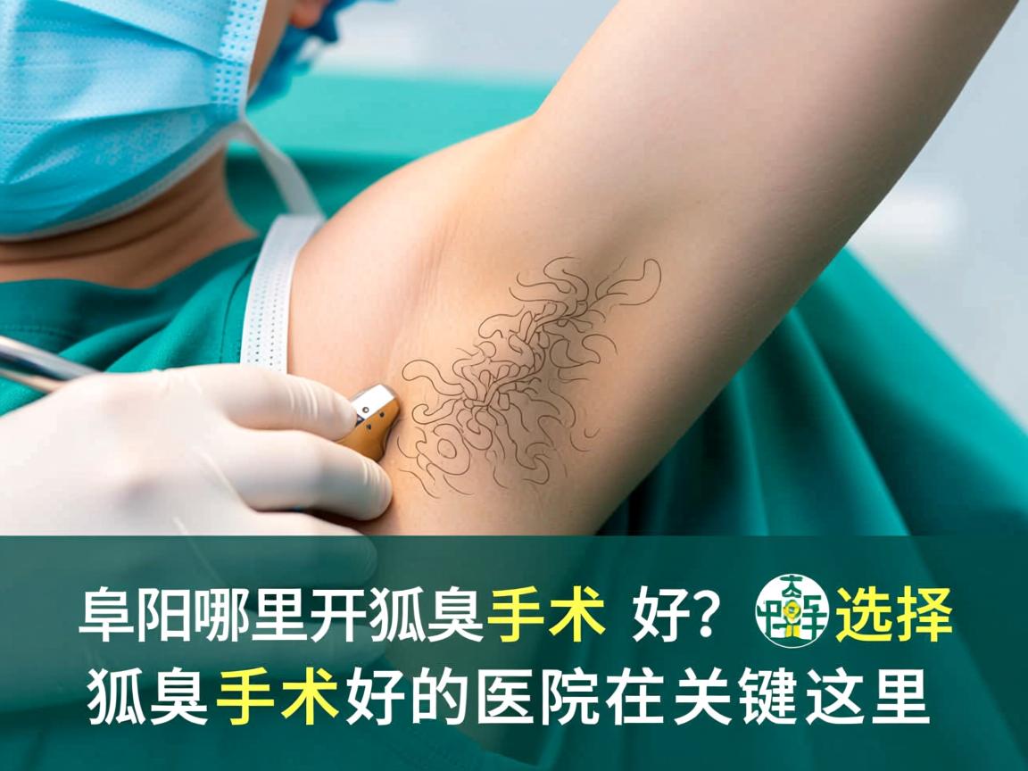 阜阳哪里开狐臭手术好？选择狐臭手术好的医院关键在这里