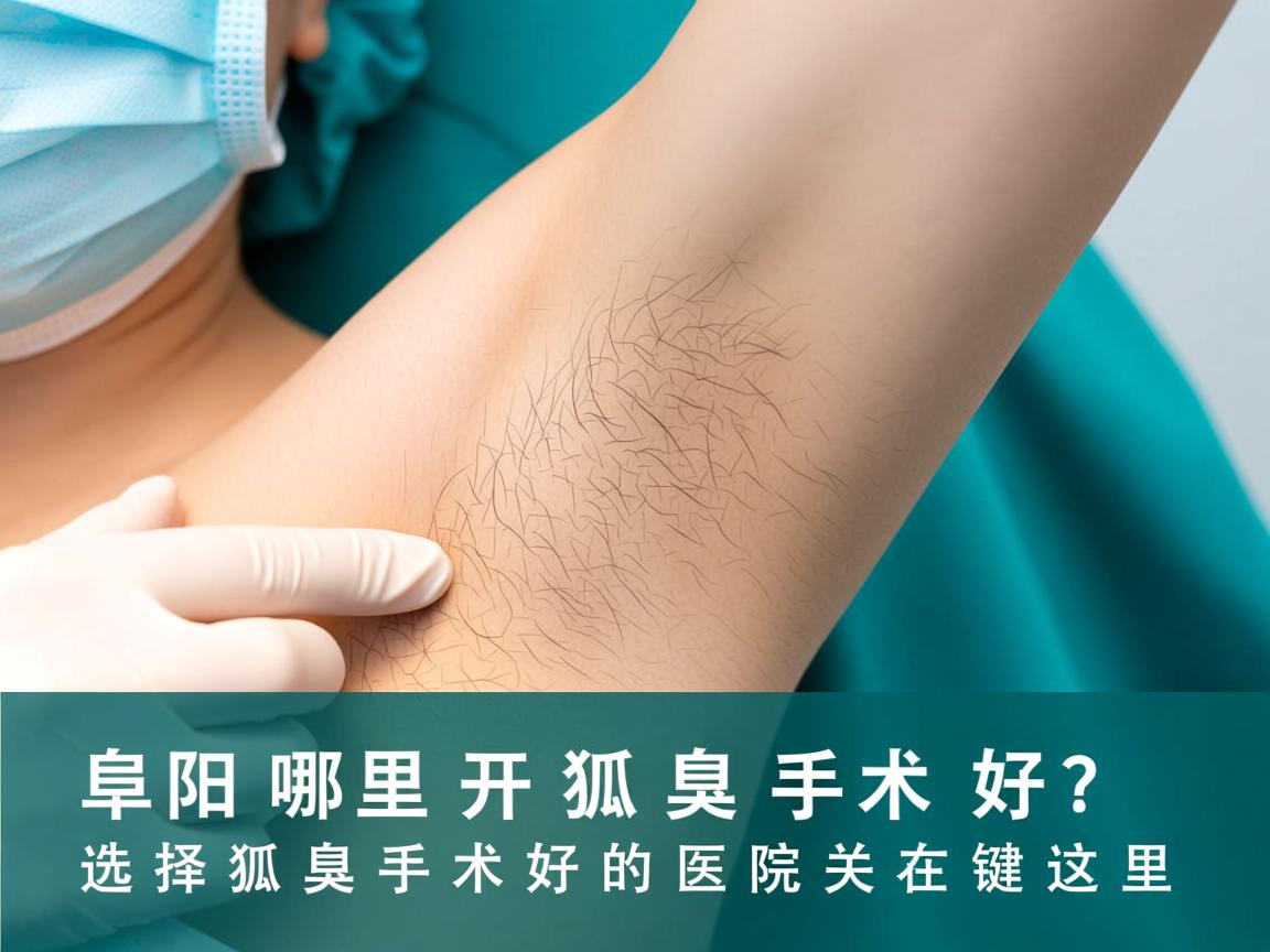 阜阳哪里开狐臭手术好？选择狐臭手术好的医院关键在这里