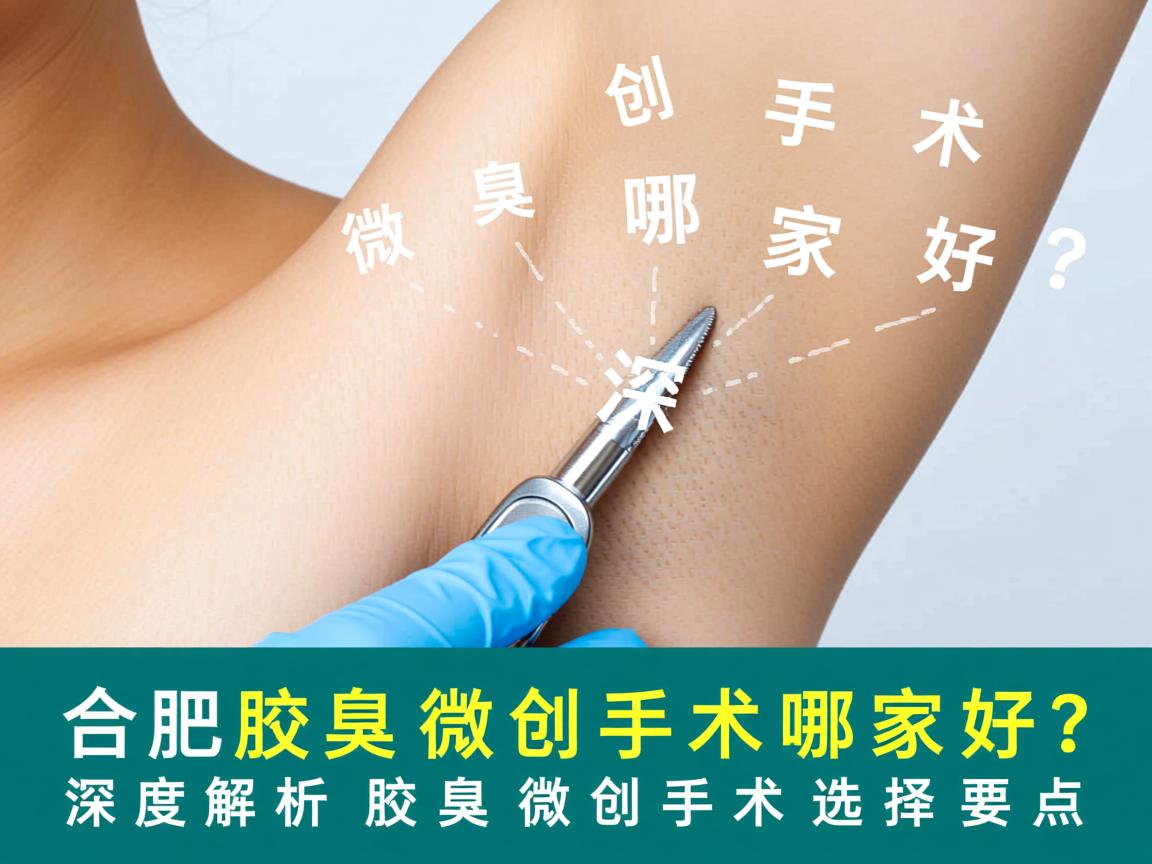 合肥腋臭微创手术哪家好？深度解析合肥腋臭微创手术选择要点