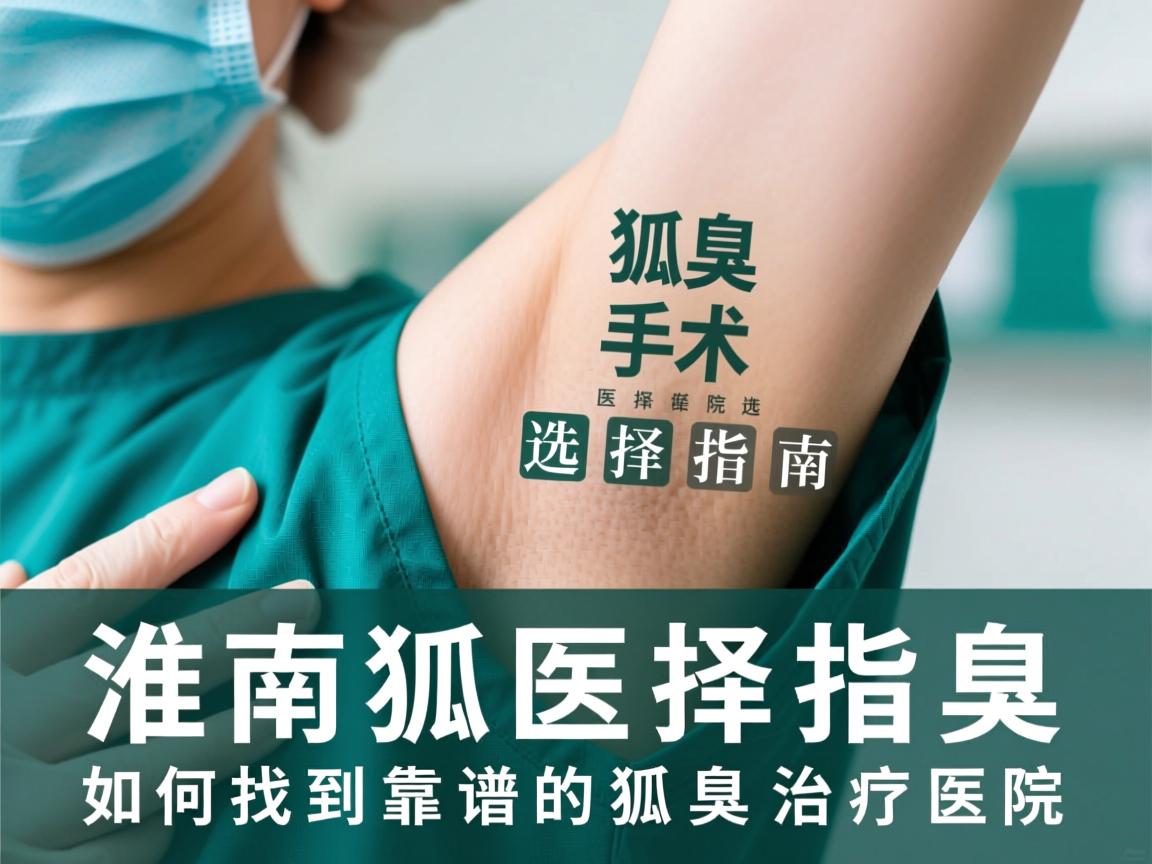 淮南狐臭手术医院选择指南，如何找到靠谱的狐臭治疗医院