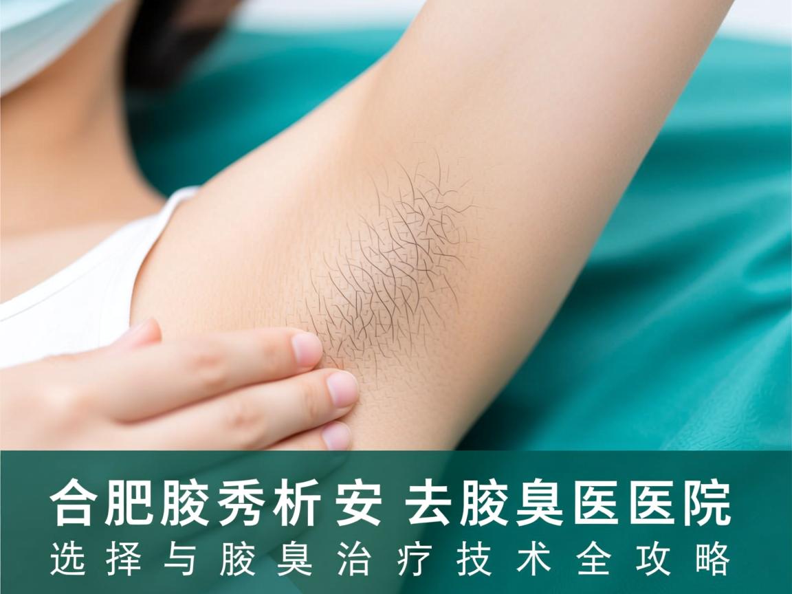 合肥腋秀解析，安徽去腋臭医院选择与腋臭治疗技术全攻略