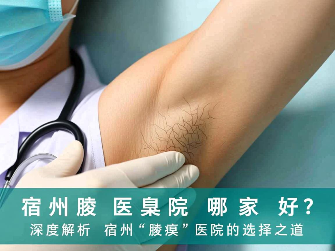 宿州腋臭医院哪家好？深度解析宿州腋臭医院的选择之道