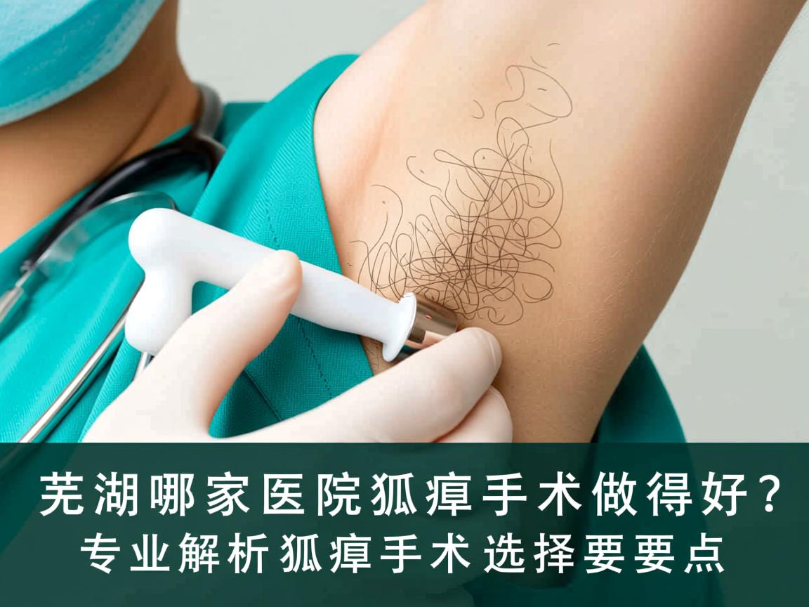 芜湖哪家医院狐臭手术做得好？专业解析狐臭手术的选择要点