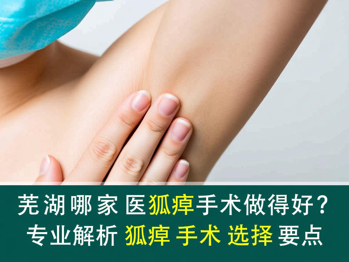 芜湖哪家医院狐臭手术做得好？专业解析狐臭手术的选择要点