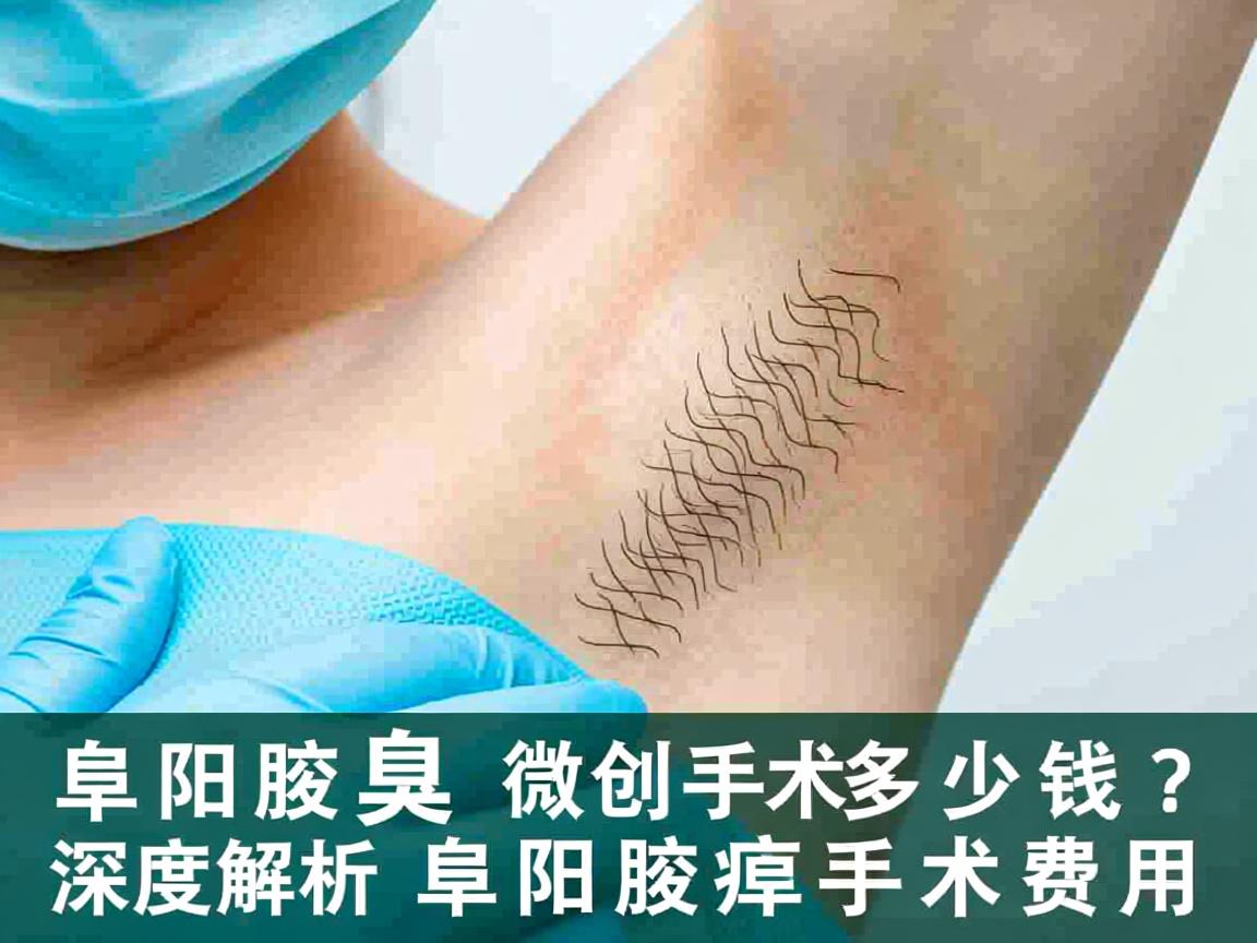 阜阳腋臭微创手术多少钱？深度解析阜阳腋臭手术费用