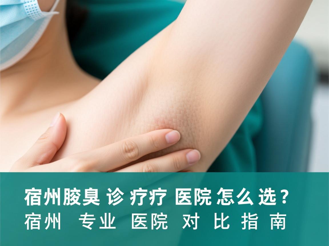 宿州腋臭诊疗医院怎么选？宿州专业医院对比指南