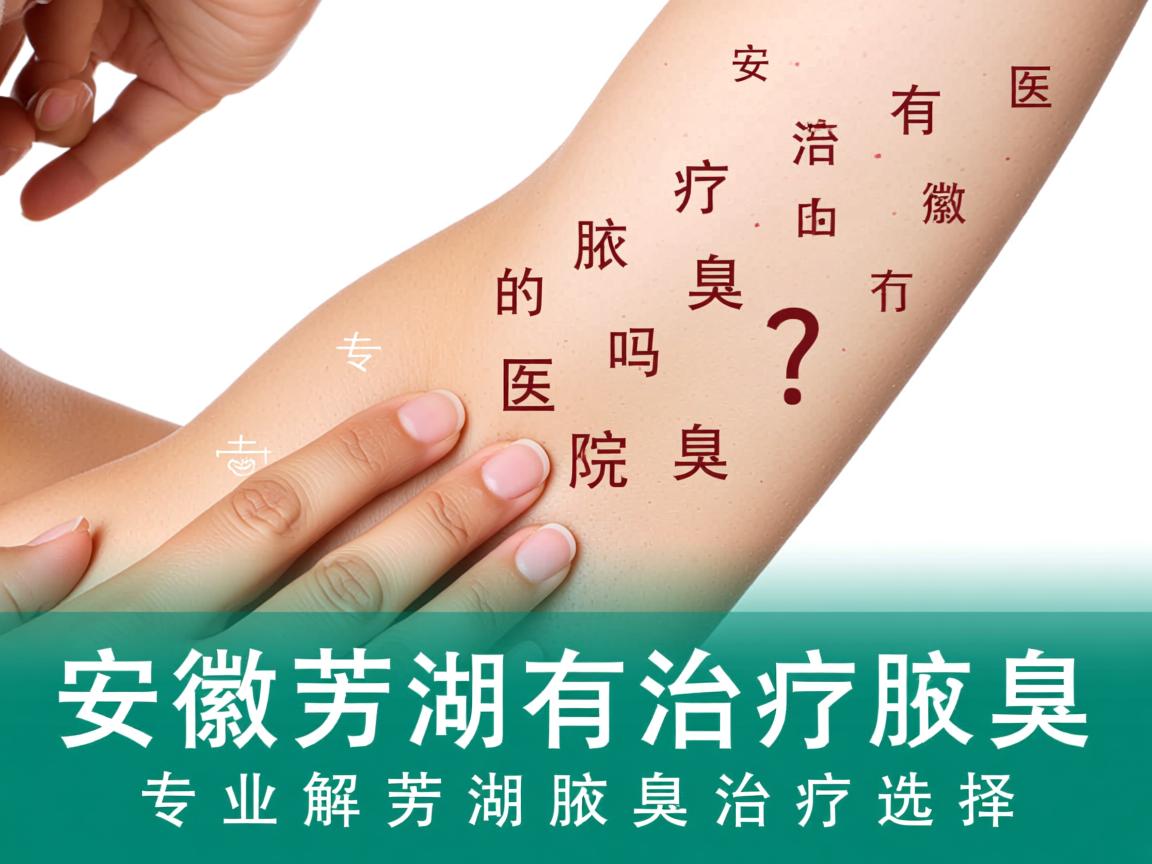 安徽芜湖有治疗腋臭的医院吗？专业解析芜湖腋臭治疗选择